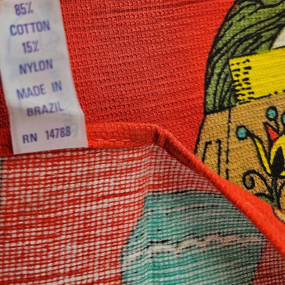 Set of 2 Parisian Prints kitchen tea Towels tomato red collection of lamps new - Picture 4 of 4